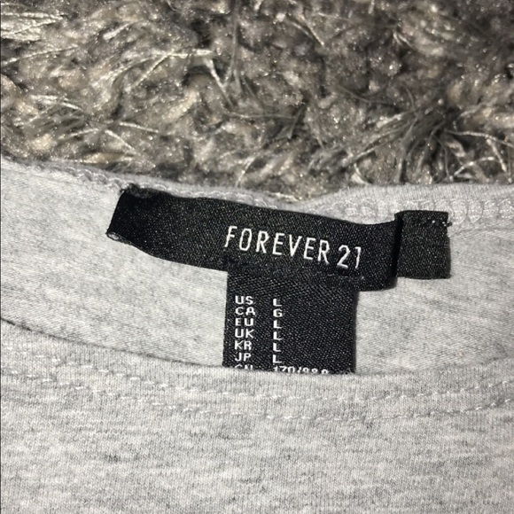 Forever 21 grey crop top - Picture 2 of 2